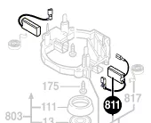 Balais charbon réf. 1 617 014 144 BOSCH
